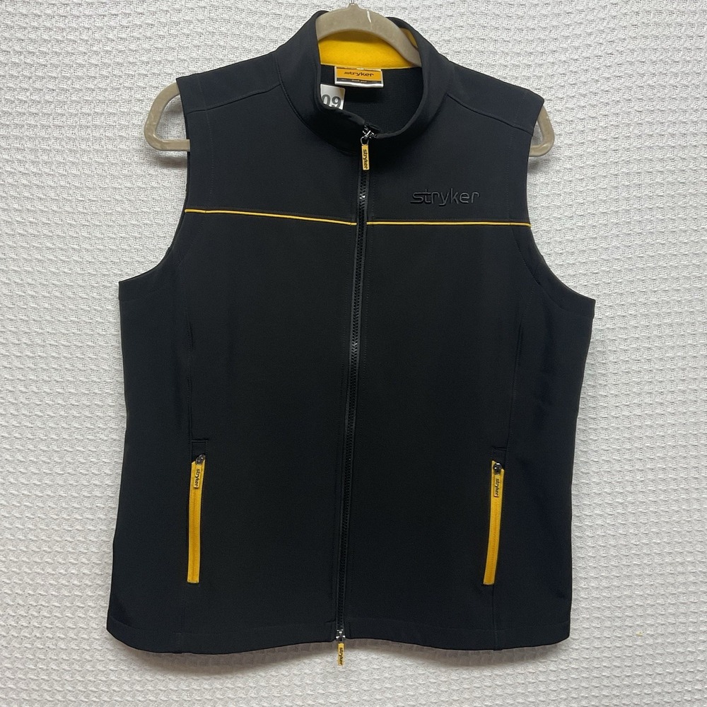 Stryker Men's Soft Comfort Vest Size Large Black Zipper Close Pockets NWOT